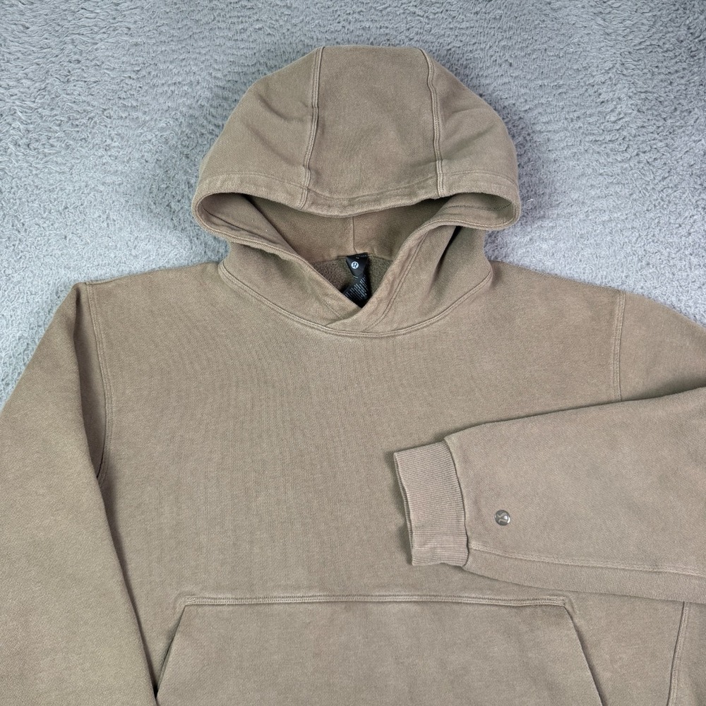 Lululemon Steady State Pullover Hoodie Mens M Espresso Brown Sweatshirt M3ERZS